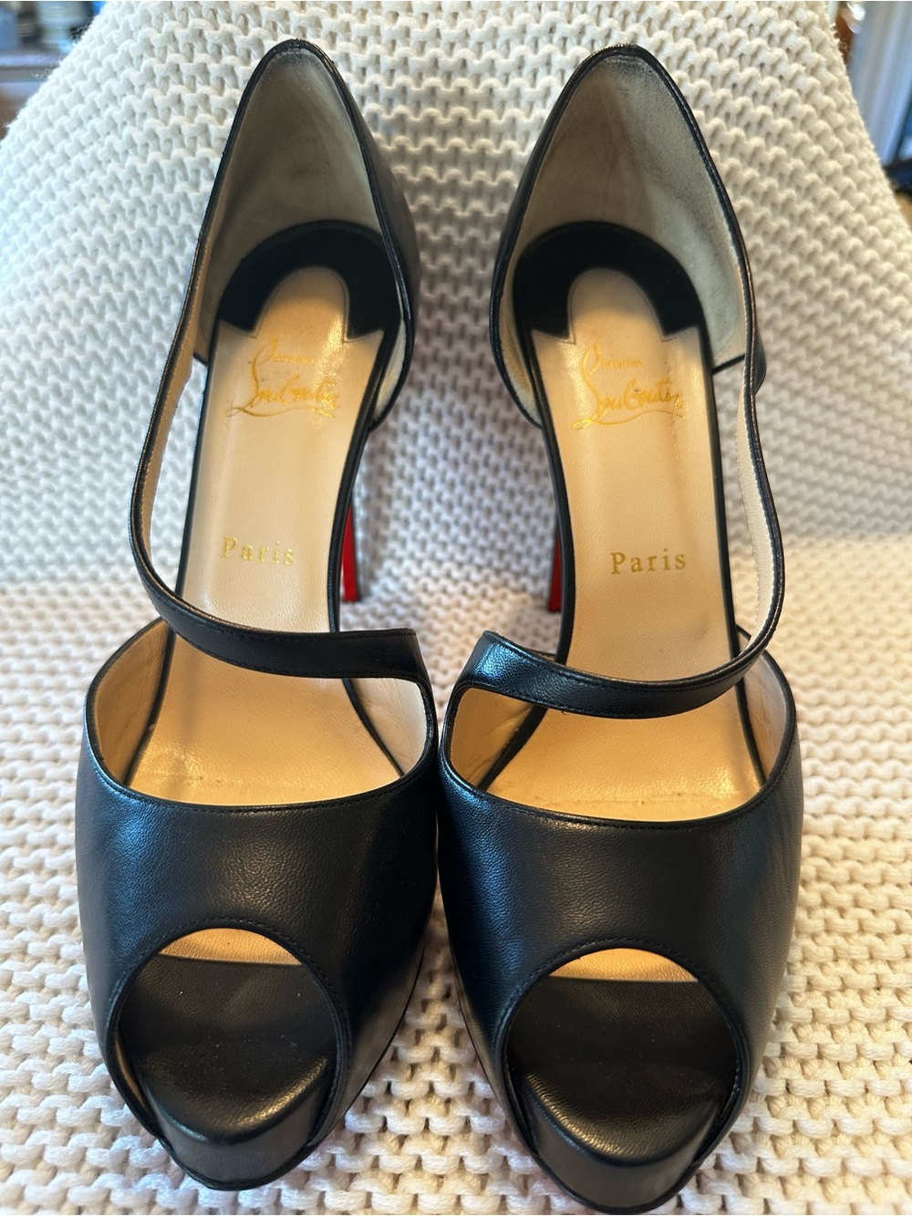 Christian Louboutin Catchy Two 120 EU 41 Black